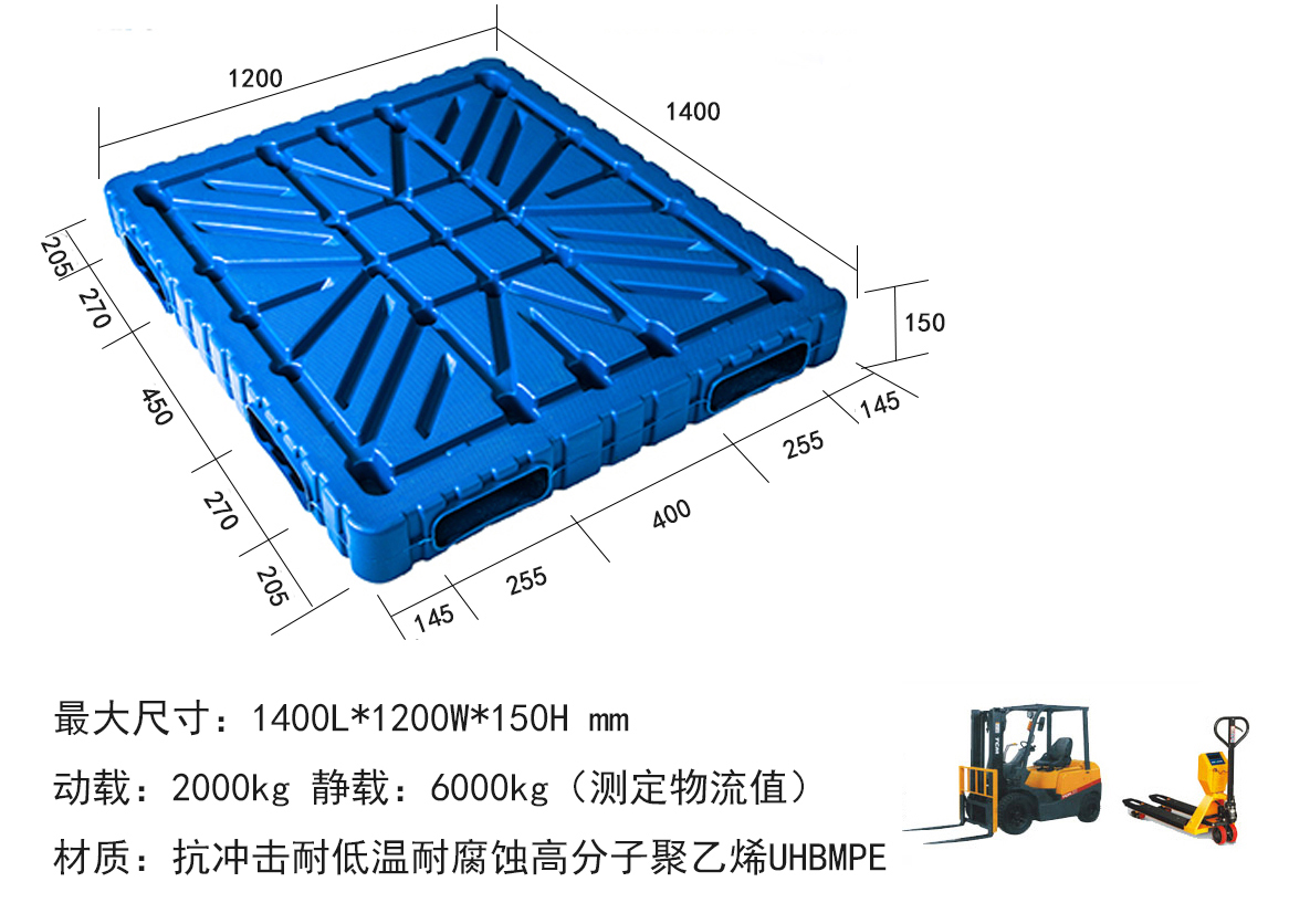 1412吹塑雙面托盤